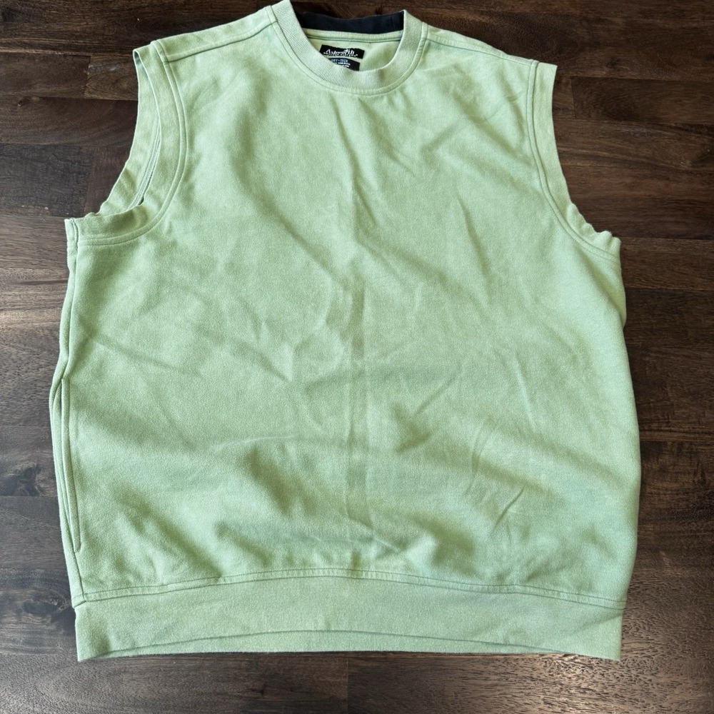 Ashworth Weather‎ Systems Dry-Tech Men's Lime Green 100% Cotton Vest Large L